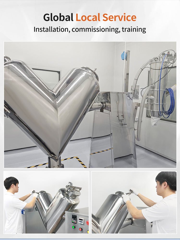 V type mixing machine service