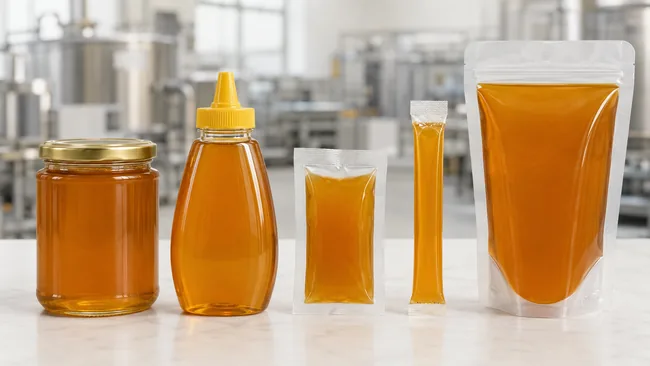 Popular honey packaging types for retail and single-serve use
