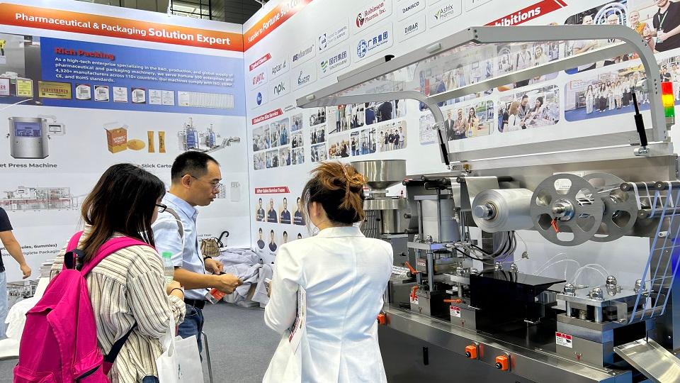 Our sales manager was introducing DPP-180pro blister packing machine to customers