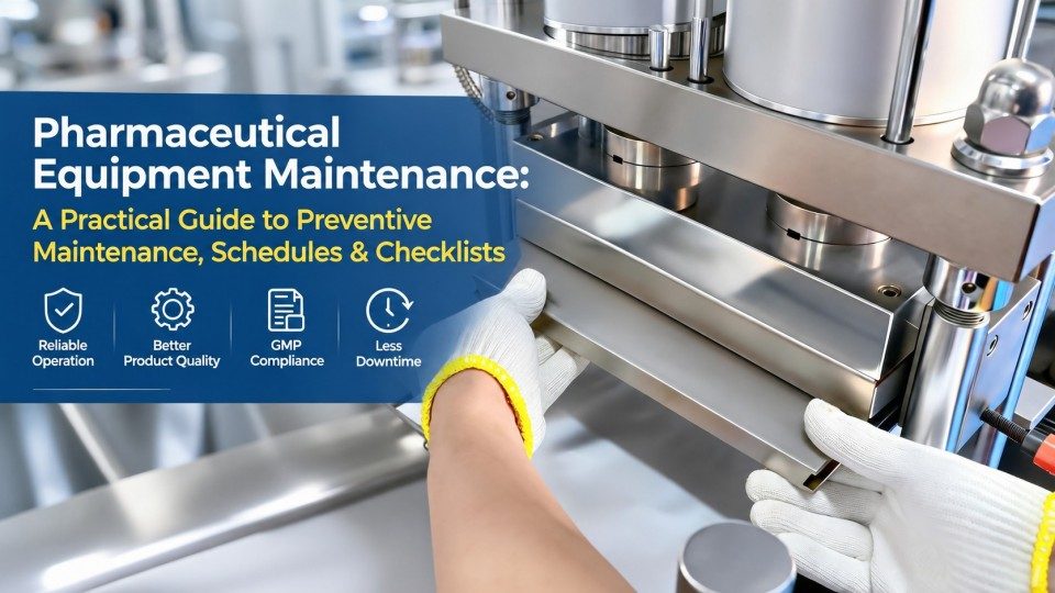Bảo trì thiết bị dược phẩm: Hướng dẫn thực tế về bảo trì phòng ngừa, lịch trình và danh mục kiểm tra