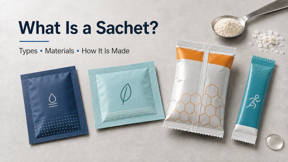 Gói sachet là gì? Hướng dẫn đầy đủ về bao bì sachet, các loại và cách sản xuất